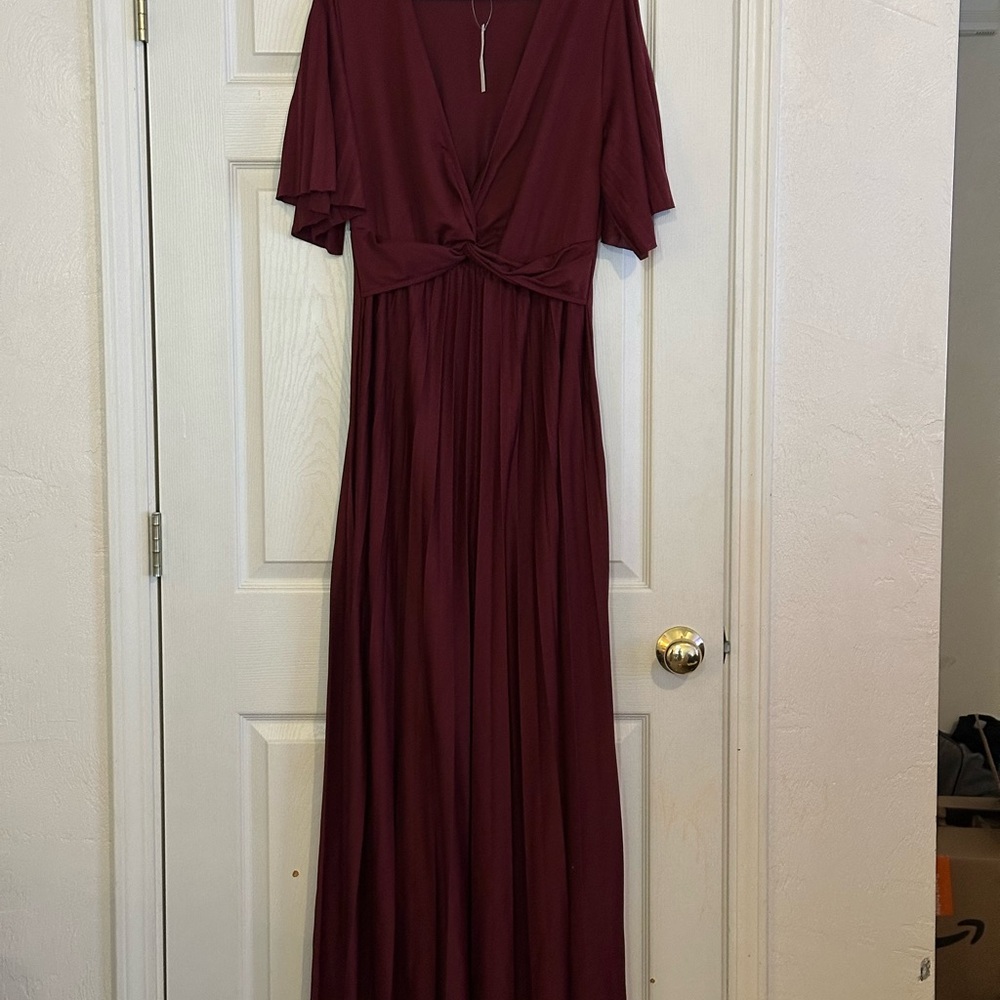 ASOS Deep Red Maxi Dress